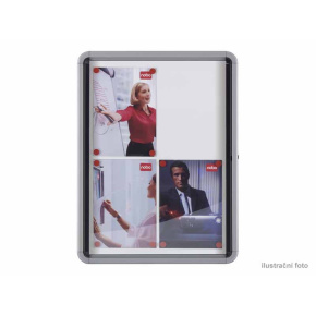 Vitrína NOBO 6xA4, magnetická