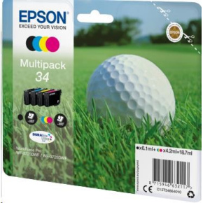 Atrament EPSON Multipack 4-farebný "Golf" 34 DURABrite Ultra Ink Atrament EPSON Multipack 4-farebný "Golf" 34 DURABrite Ultra Ink