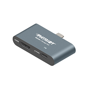 1TB Patriot HUB + úložisko MD300 USB-C+ HDMI 1TB Patriot HUB + úložisko MD300 USB-C+ HDMI
