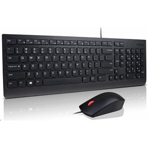 LENOVO klávesnice Essential Wired USB Keyboard + Mouse Set - USB, černá LENOVO klávesnice Essential Wired USB Keyboard + Mouse Set - USB, černá