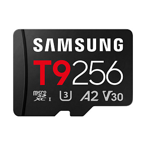 Samsung T9/Micro SDXC/256GB/UHS-I U3 / Class 10/+ Adaptér/Čierna Samsung T9/Micro SDXC/256GB/UHS-I U3 / Class 10/+ Adaptér/Čierna