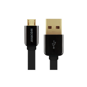 Kábel AVACOM MIC-40K USB - Micro USB, 40cm, čierna Kábel AVACOM MIC-40K USB - Micro USB, 40cm, čierna