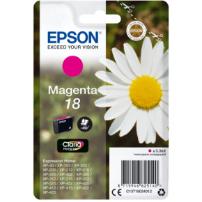 Epson Singlepack Magenta 18 Claria Home Ink Epson Singlepack Magenta 18 Claria Home Ink