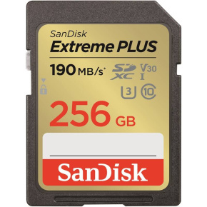 SanDisk Extreme PLUS/SDXC/256GB/UHS-I U3 / Class 10 SanDisk Extreme PLUS/SDXC/256GB/UHS-I U3 / Class 10