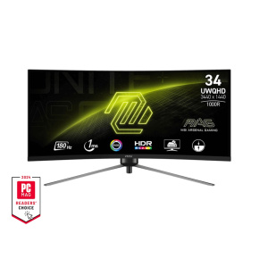 MSI MAG/345CQR/34"/VA/wQHD/180Hz/1ms/Čierna/3R
