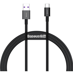 Baseus dátový kábel Superior USB-C 1m 6A 66W čierny Baseus dátový kábel Superior USB-C 1m 6A 66W čierny