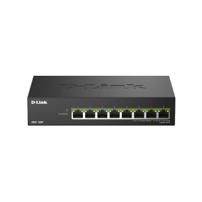 D-Link DMS-108P/E, 8x 2.5G PoE, Unmanaged Switch, Metal
