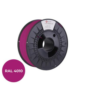 Tlačová struna (filament) C-TECH PREMIUM LINE, PETG, telekomunikačná fialová, RAL4010, 1,75mm, 1kg