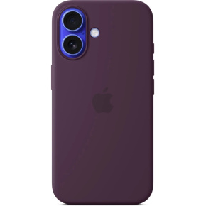 iPhone 16 Silicone Case with MS - Plum iPhone 16 Silicone Case with MS - Plum