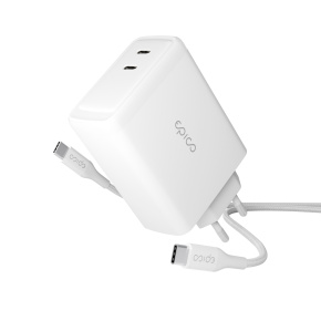 Epico 100W GaN sieťová nabíjačka s 2m USB-C kab.