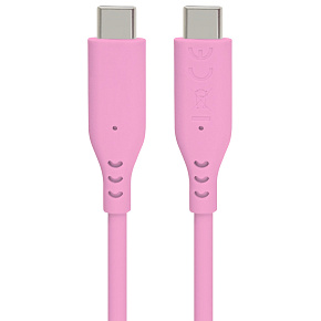 PremiumCord silikónový USB-C 60W, ružový, 1.5m PremiumCord silikónový USB-C 60W, ružový, 1.5m
