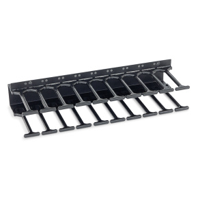 Vyväzovací panel 10U - Hrebeň, RAL9005