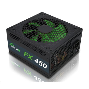 EVOLVEO FX 450, zdroj 450W ATX, 14cm, tichý, 80+, bulk, záruka 3 roky