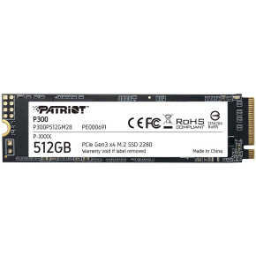 PATRIOT P300/512GB/SSD/M.2 NVMe/5R