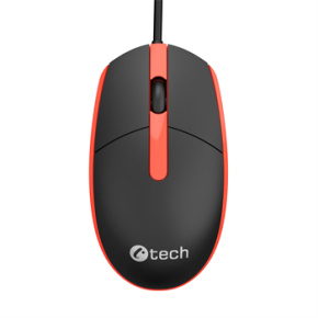 Myš C-TECH WM-10, čiernočervená, USB Myš C-TECH WM-10, čiernočervená, USB