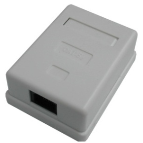 DATACOM Jednozásuvka nad omietku-1xRJ45, Cat5e UTP DATACOM Jednozásuvka nad omietku-1xRJ45, Cat5e UTP