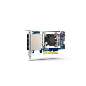 QNAP 4-port miniSAS HD hosť bus adaptér, Broadcom Aero SAS3816, PCIe 4.0 x 8 pre TL SAS JBOD series
