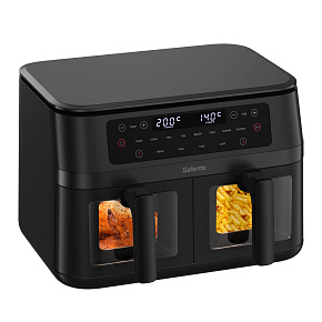 Salente DoubleAir, duálna teplovzdušná fritéza, 11 l, čierna Salente DoubleAir, duálna teplovzdušná fritéza, 11 l, čierna