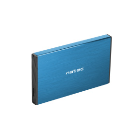Externý box pre HDD 2,5" USB 3.0 Natec Rhino Go, modrý, hliníkové telo