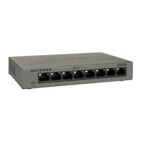 NETGEAR 8PT GE UNMANAGED SW METAL LP, GS308
