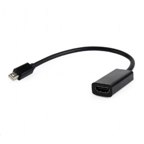GEMBIRD Cable CABLEXPERT červená. miniDisplayport na HDMI, M/F, čierny GEMBIRD Cable CABLEXPERT červená. miniDisplayport na HDMI, M/F, čierny