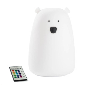 Rabbit & Friends Dotyková lampička medvídek s ovládáním | Bílá Rabbit & Friends Dotyková lampička medvídek s ovládáním | Bílá