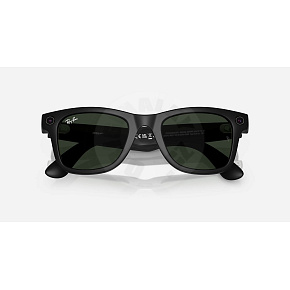 Meta Ray-Ban Gen1 Wayfarer - Matte Black/Clear to Graphite Green Transitions