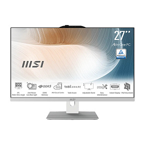 MSI Modern/AM272P 1M-1437EU/27"/FHD/5-120U/16GB/512GB/Intel int/W11P/Biela/3R MSI Modern/AM272P 1M-1437EU/27"/FHD/5-120U/16GB/512GB/Intel int/W11P/Biela/3R