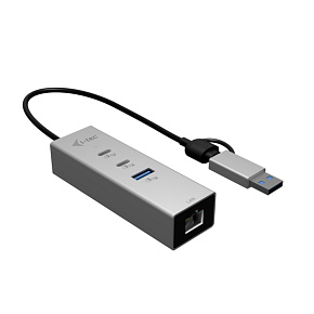 i-tec USB-C/USB-A Metal HUB 3 (2x USB-C, 1x USB-A) Port + 2.5GLAN i-tec USB-C/USB-A Metal HUB 3 (2x USB-C, 1x USB-A) Port + 2.5GLAN