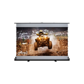 Plátno AVELI PREMIUM,floor up manual,black,221x124(16:9) 100"
