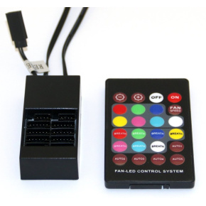 EUROCASE controller + dálkový ovladač pro RGB ventilátor EUROCASE controller + dálkový ovladač pro RGB ventilátor