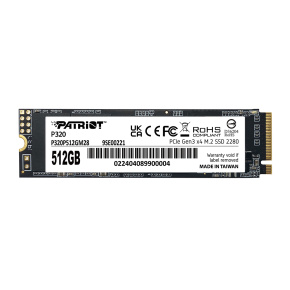 PATRIOT P320/512GB/SSD/M.2 NVMe/5R PATRIOT P320/512GB/SSD/M.2 NVMe/5R