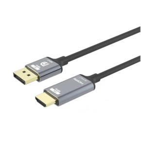 PromiumCord DisplayPort 1.4 na HDMI2.1 kábel pre rozlíšenie 8K @ 60Hz, 4K @ 144Hz, 2m PromiumCord DisplayPort 1.4 na HDMI2.1 kábel pre rozlíšenie 8K @ 60Hz, 4K @ 144Hz, 2m