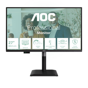 AOC/Q27P4CV/27"/IPS/QHD/120Hz/4ms/Čierna/5R