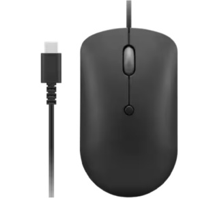 Lenovo 400/Cestová/Optická/2 400 DPI/Drôtové USB-C/Čierna