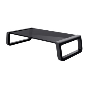 TRUST MONTA GLASS MONITOR STAND BLK TRUST MONTA GLASS MONITOR STAND BLK