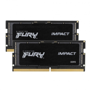 Kingston FURY Impact/SO-DIMM DDR5/32GB/6000MHz/CL38/2x16GB/Black Kingston FURY Impact/SO-DIMM DDR5/32GB/6000MHz/CL38/2x16GB/Black